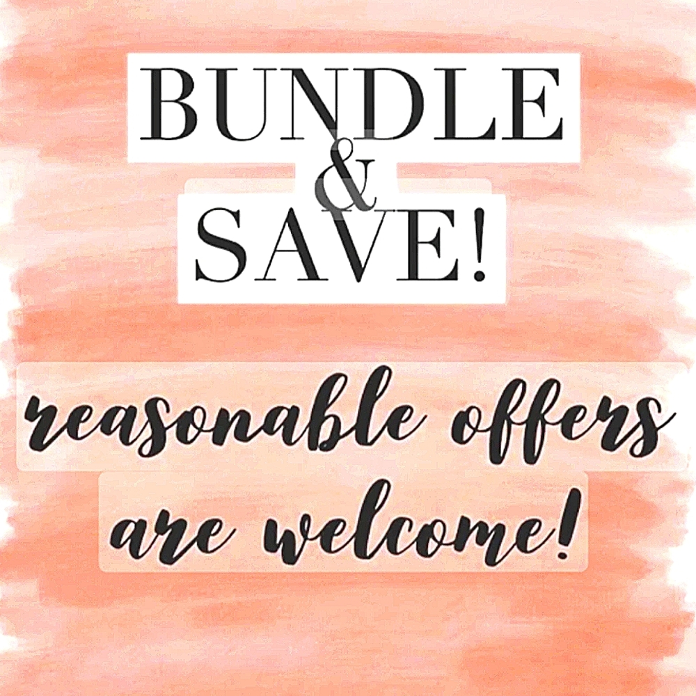 REASONABLE OFFERS WELCOME 😊